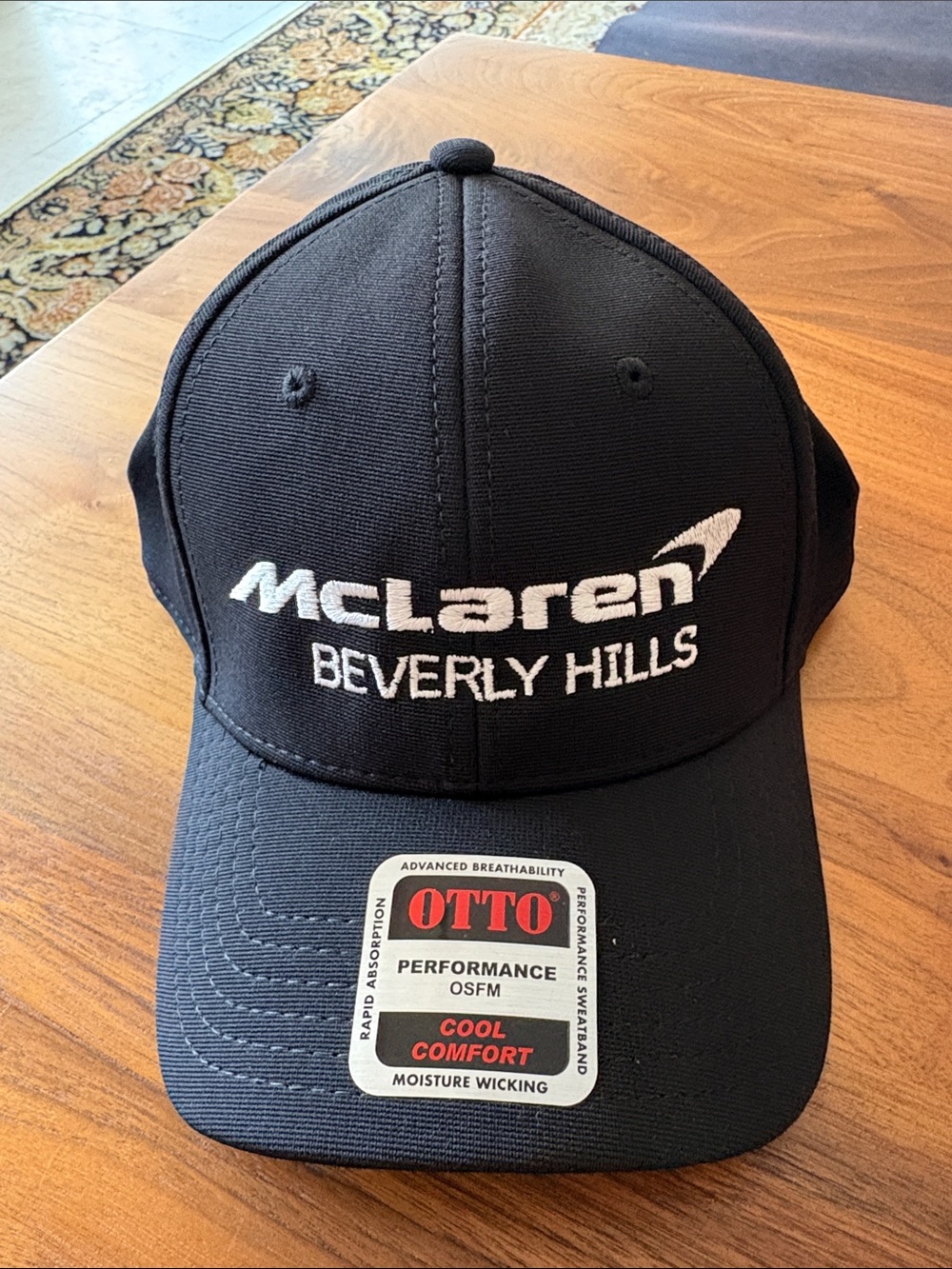 McLaren Beverly Hills Black Performance Baseball Cap